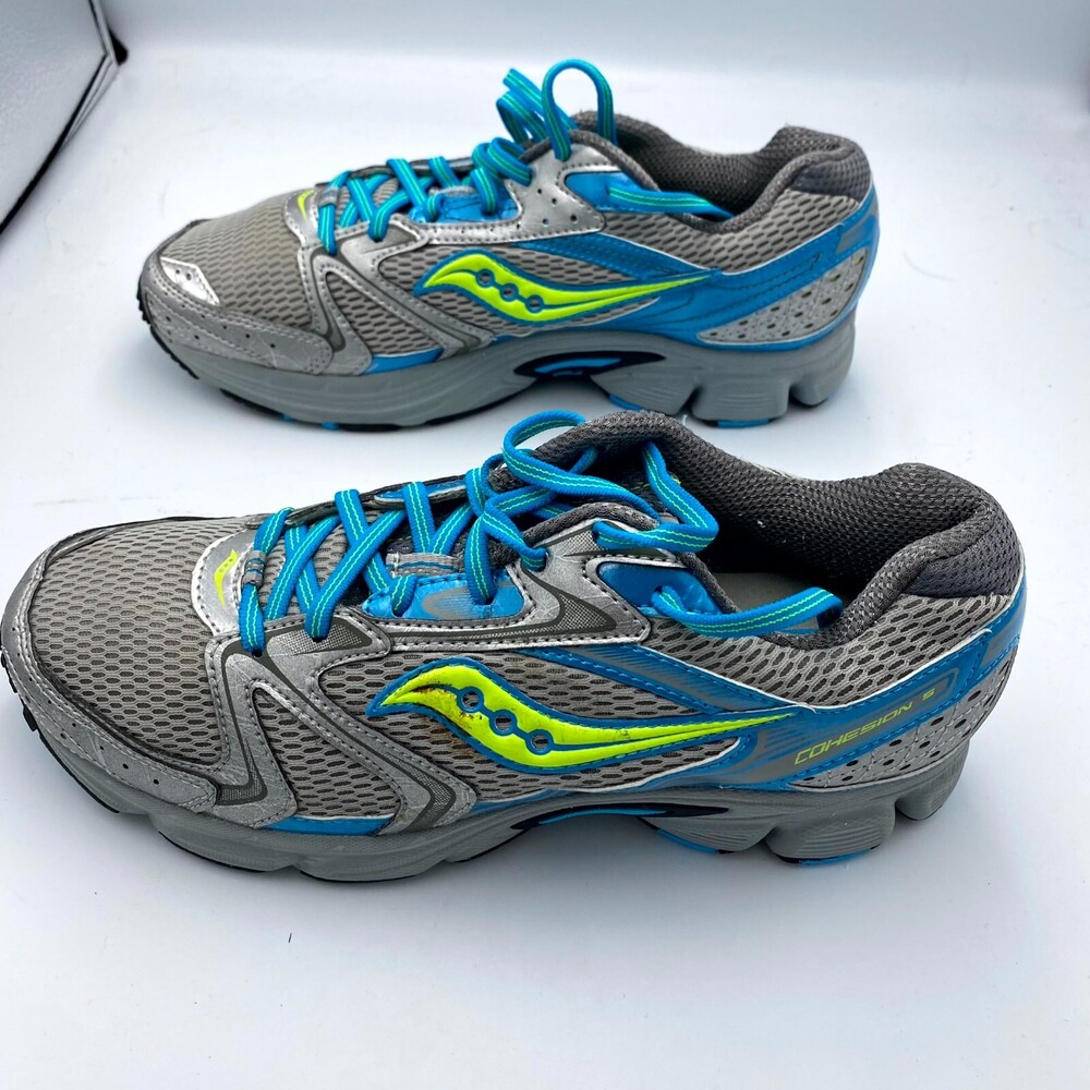 Saucony Cohesion 5 15129-10 Women's US 10 Running Sneakers Gray Lace Up Shoes